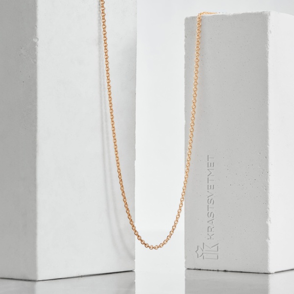 Цепь из красного золота 585, плетение «Якорь»